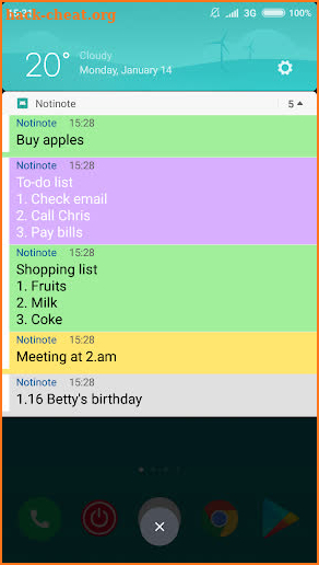 Notinote - Quick note in notification screenshot
