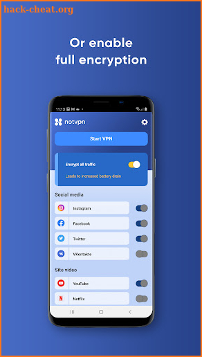 NotVPN - Super Unlimited VPN screenshot