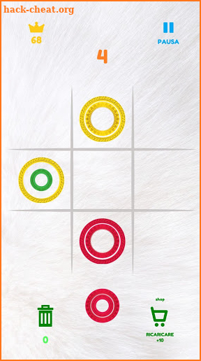 Noughts And Noughts White - New Match Color Rings screenshot