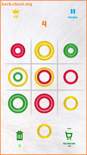 Noughts And Noughts White - New Match Color Rings screenshot