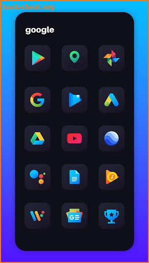 Nova Dark Icon Pack - Rounded Square Shaped Icons screenshot