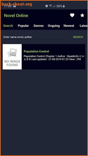 Novel Reader - Read Novel Online screenshot