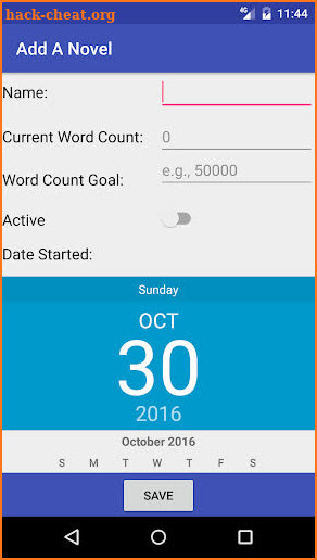 Novel Word Count screenshot