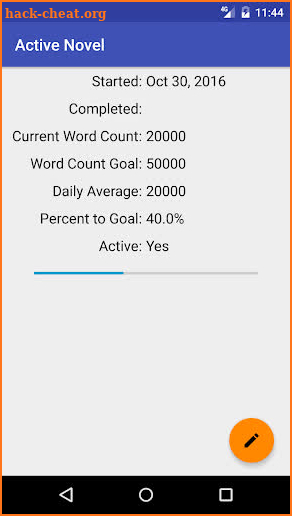 Novel Word Count screenshot