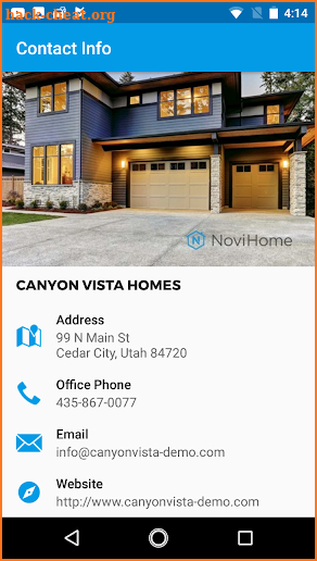 NoviHome screenshot