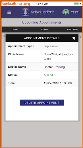 NovoPatient screenshot