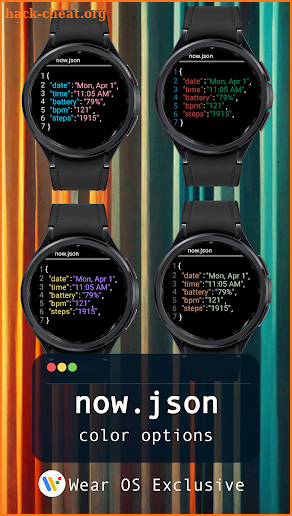 now.json - JSON Watch Face screenshot