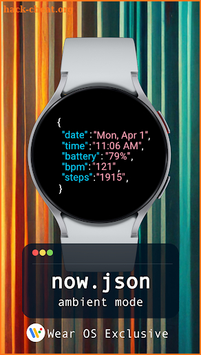 now.json - JSON Watch Face screenshot