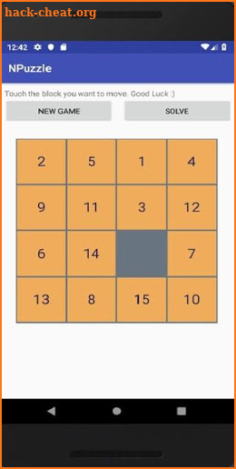 NPuzzle Game screenshot