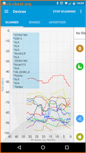 nRF Connect for Mobile screenshot