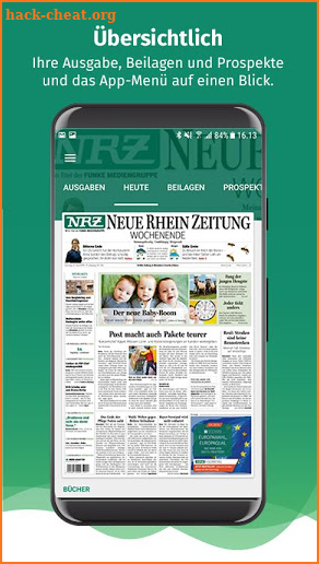 NRZ ZEITUNG DIGITAL screenshot