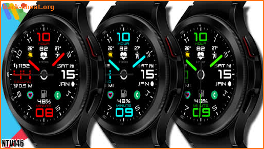 NTV146 - Contrast watch face screenshot