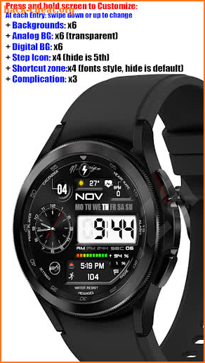 NTV525 - Modern View watchface screenshot