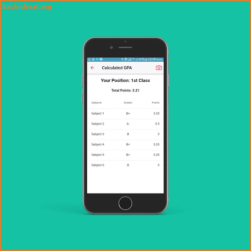 NU CGPA Calculator screenshot