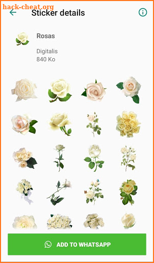 Nueva Rosas Pegatinas Para chatear - WAStickerApps screenshot