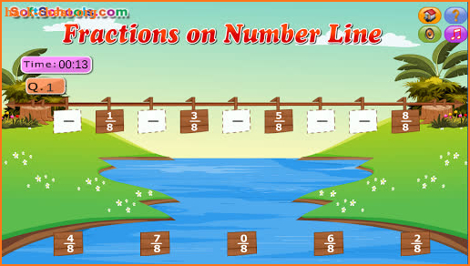 Number Line Fractions Games screenshot