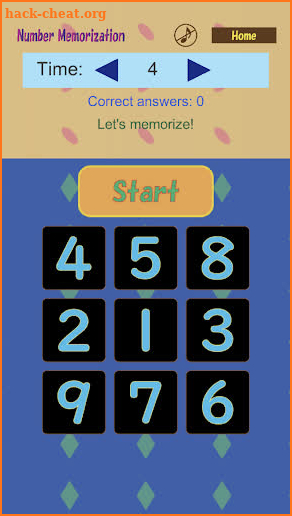 Number Memorization screenshot