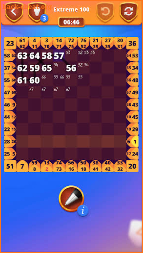 Number Sequence 1-to-25 Number Puzzle screenshot