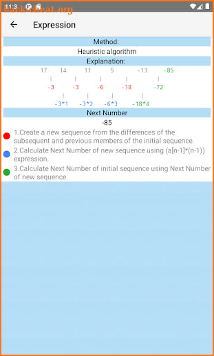 Number Series Calculator screenshot