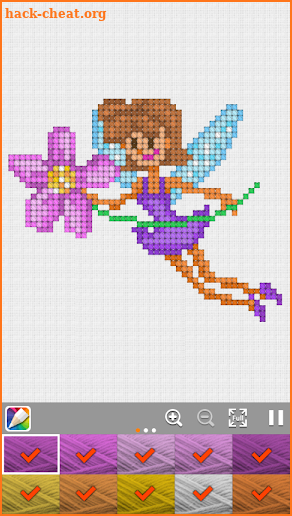 Numbering cross-stitch screenshot