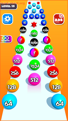 Numbers Ball Game- Ball Run 3D screenshot