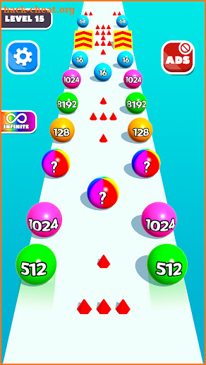 Numbers Ball Game- Ball Run 3D screenshot