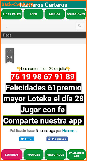 Numeros Certeros screenshot