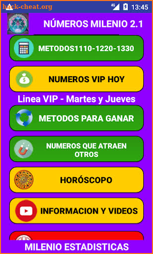 Numeros Milenio screenshot