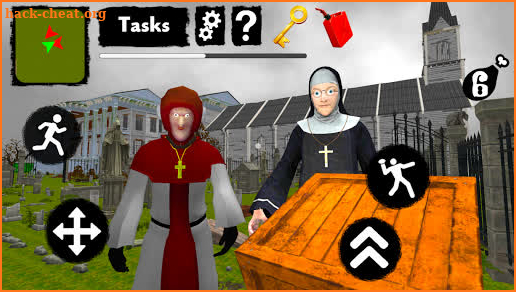 Nun and Monk Neighbor Escape 3D screenshot