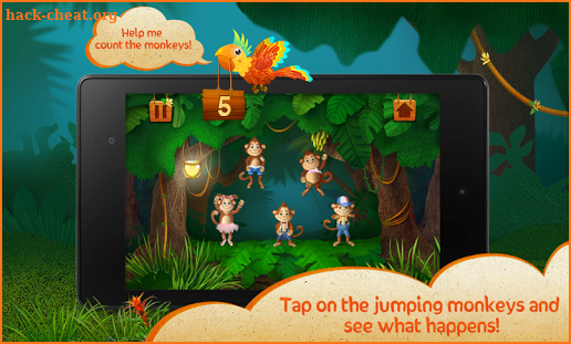 Nursery rhymes: 5 Monkeys HD screenshot