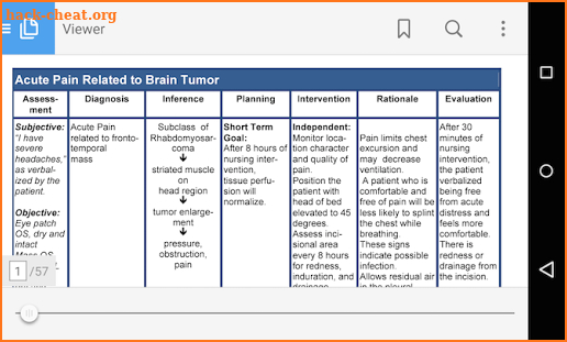 Nursing Care Plan NANDA Tables screenshot