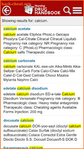 Nursing Drug Handbook screenshot