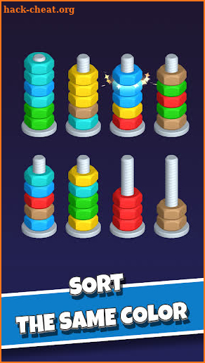 Nut Sort-Color Puzzle Game screenshot