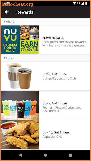 NUVU Rewards screenshot