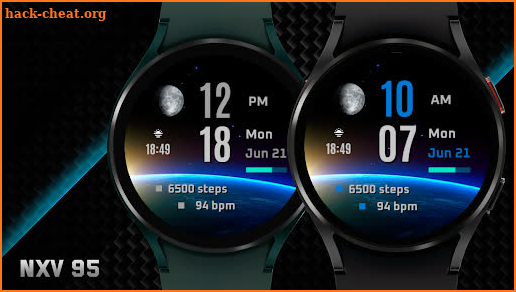 NXV95 Earth Digital Watch face screenshot