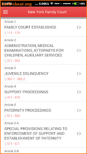 NY Family Court screenshot