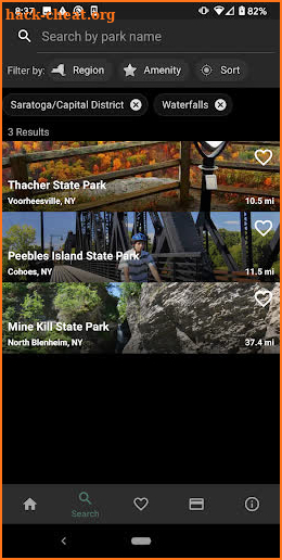 NY State Parks Explorer screenshot