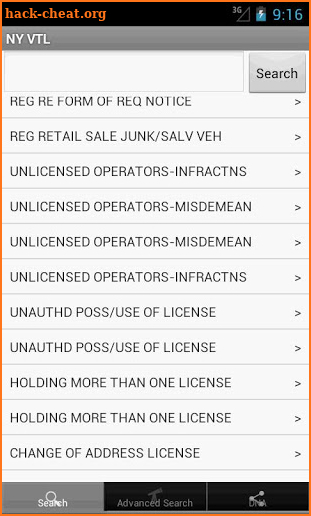 NY Vehicle and Traffic Law screenshot