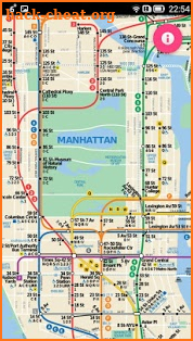 NYC Subway map offline version screenshot