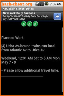 NYC Train Status screenshot