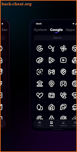 NYON LIGHT Icon Pack screenshot