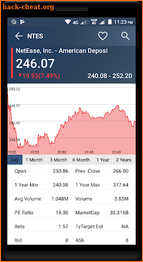 NYSE Live Stock Market screenshot