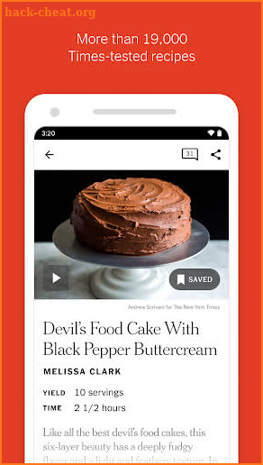 NYT Cooking screenshot