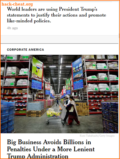 NYTimes News screenshot