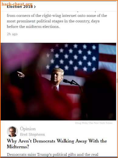 NYTimes News screenshot