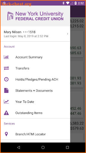 NYU Federal Credit Union screenshot