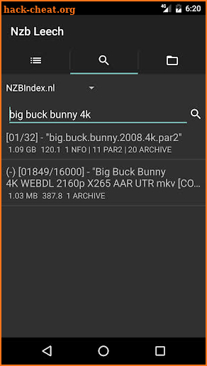 Nzb Leech - usenet downloader screenshot