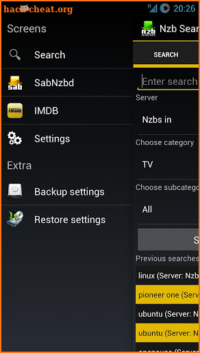 Nzb Searcher (Newznab) screenshot