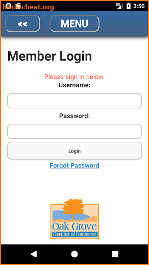 Oak Grove Chamber Mobile App screenshot