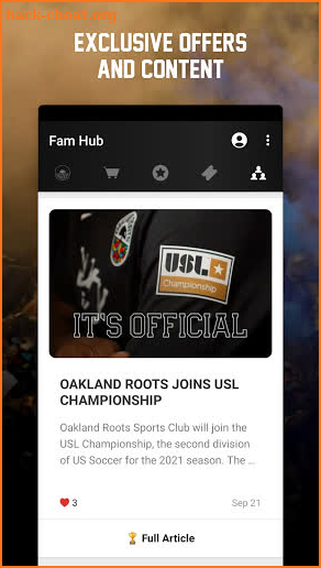 Oakland Roots SC screenshot